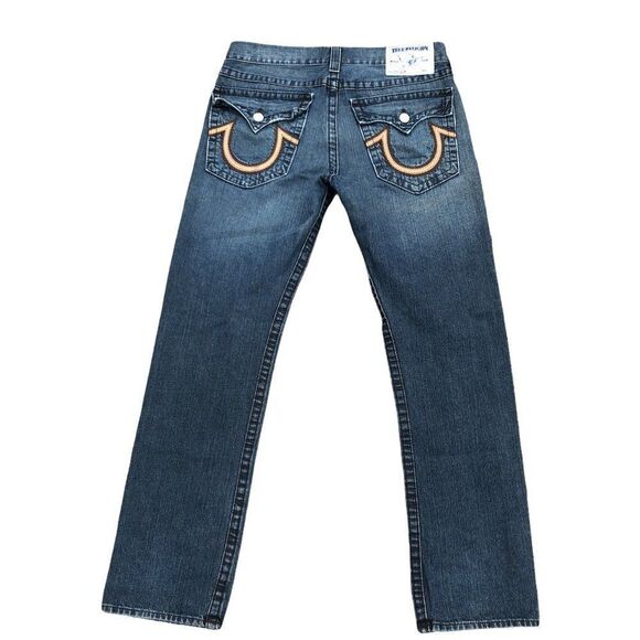 True Religion Jeans Size 34 SLIM Blue - Picture 3 of 8